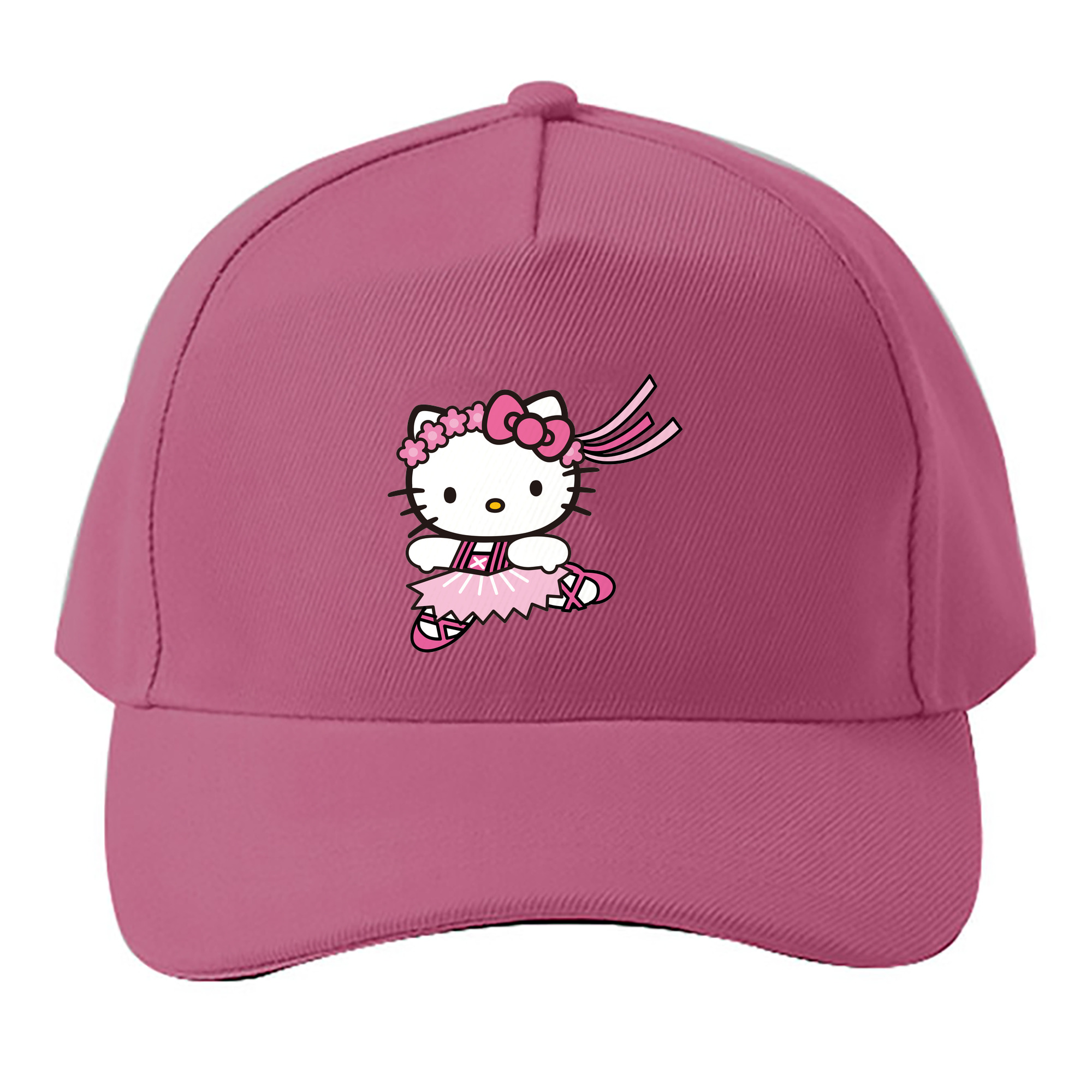 （画像用） Hello Kitty ハローキティ ベースボールキャップ 綿100％ 男女兼用 帽子 スポーツ
